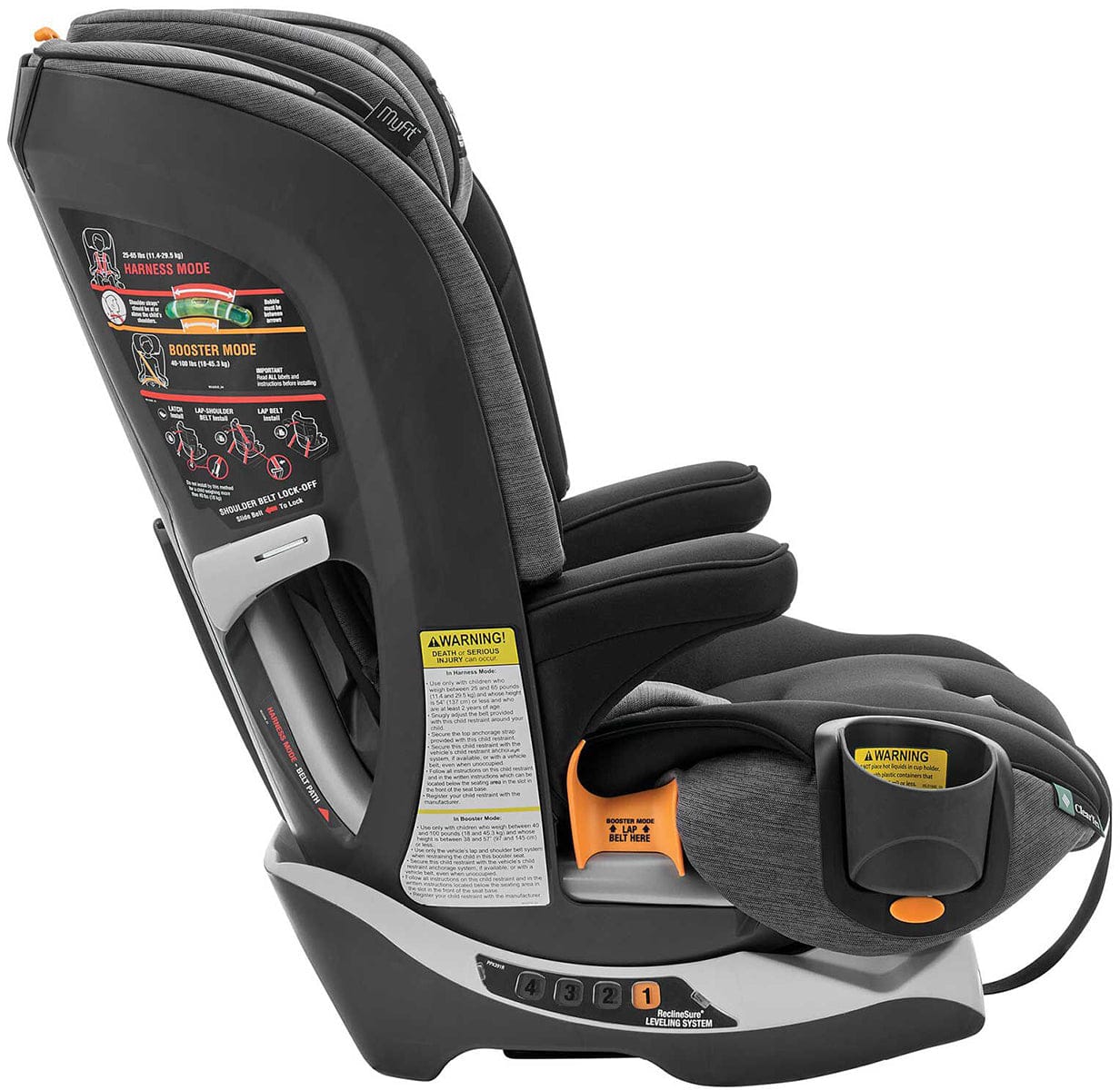 Chicco MyFit Harness Booster Car Seat - Shadow (ClearTex) - 07079734270070