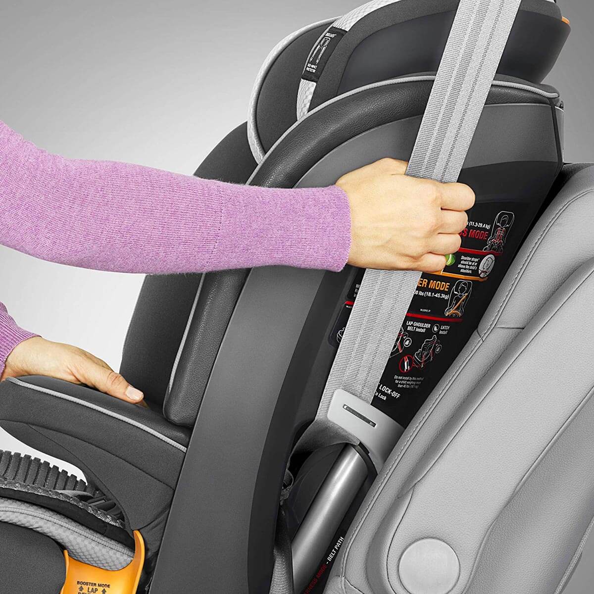 Chicco MyFit Zip Air Harness + Booster Car Seat - Atmos - 04079561190070
