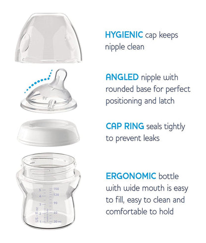 Chicco Naturalfit 5 oz. 0m+ Slow Flow Bottle & Bonus Nipple - 00080811000070