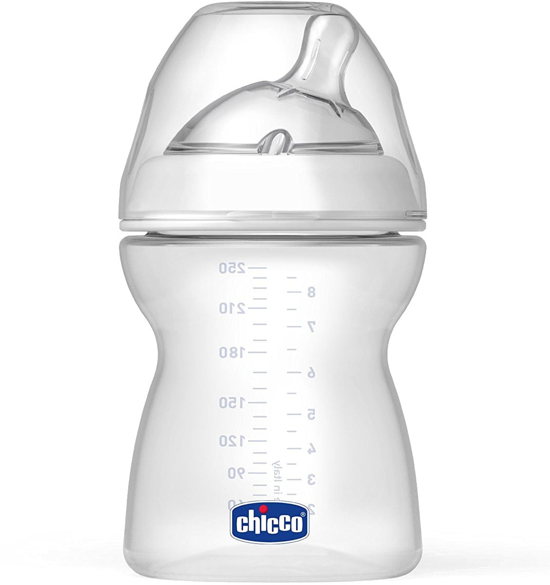 Chicco NaturalFit 8 oz Stage 1 Bottle, Medium Flow - 2M+ - 00080723000070