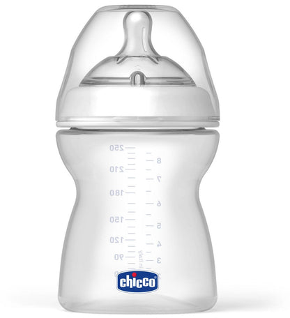 Chicco NaturalFit 8 oz Stage 2 Bottle, Adjustable Flow - 4M+ - 00080725000070