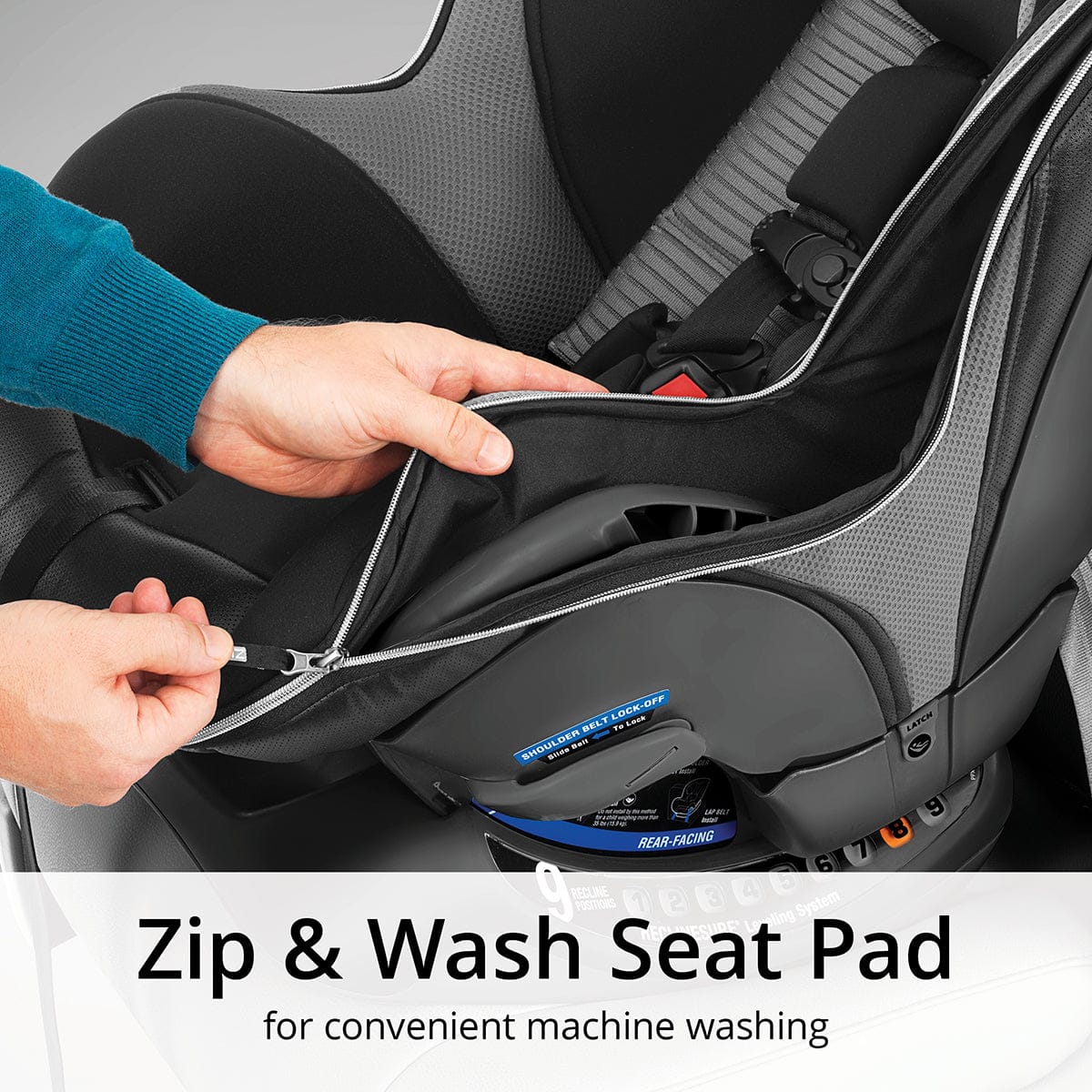 Chicco NextFit Max Zip Air Convertible Car Seat - Atmosphere - 05079671570070