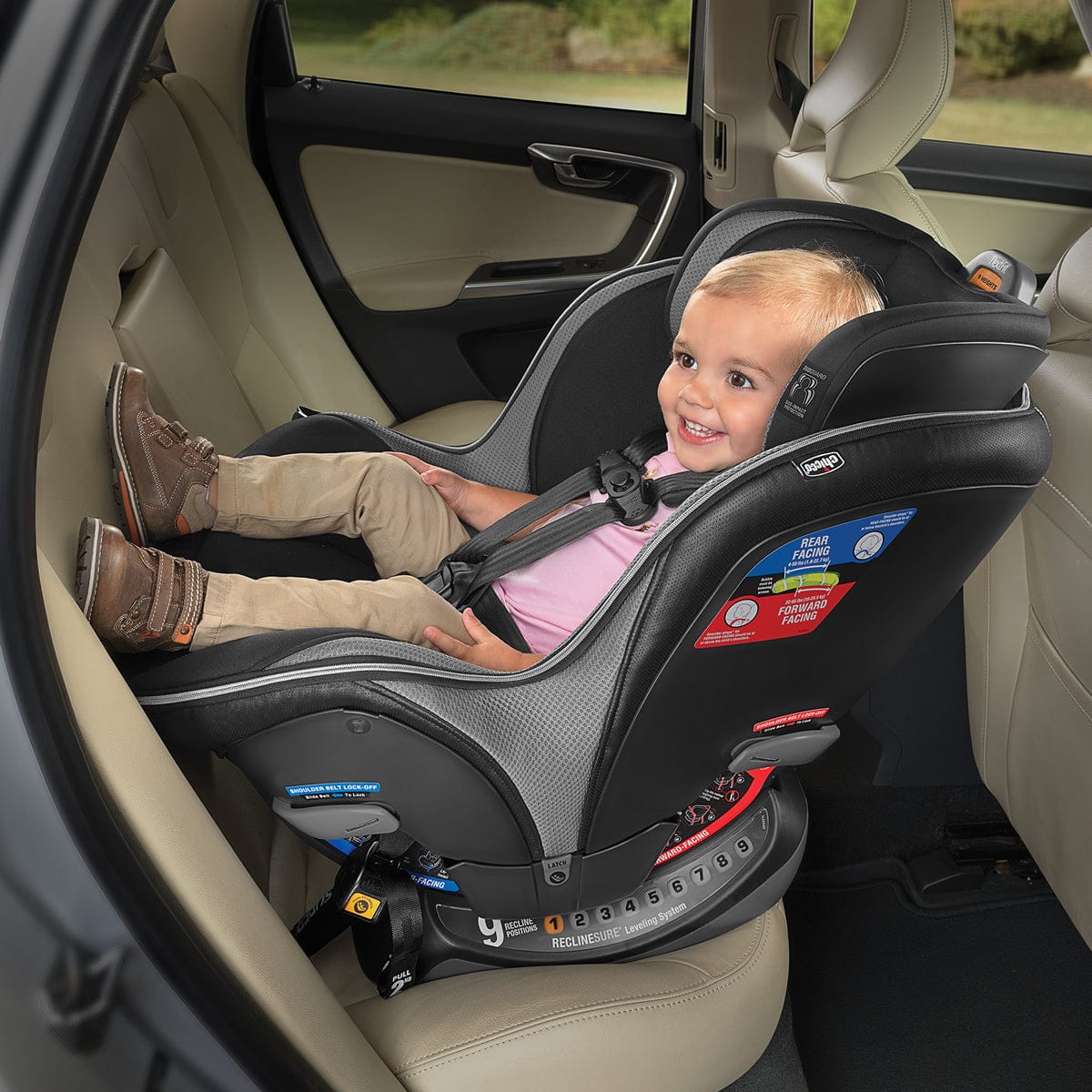 Chicco NextFit Zip Air Max Extended-Use Convertible Car Seat - Atmos