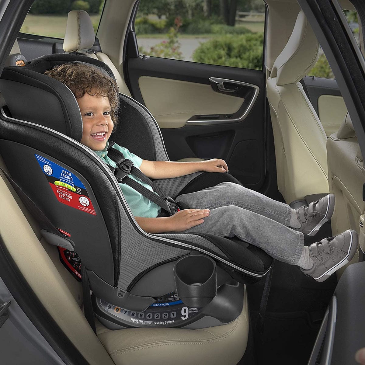 Chicco NextFit Zip Max Extended-Use Convertible Car Seat - Q Collection - 07079749970070