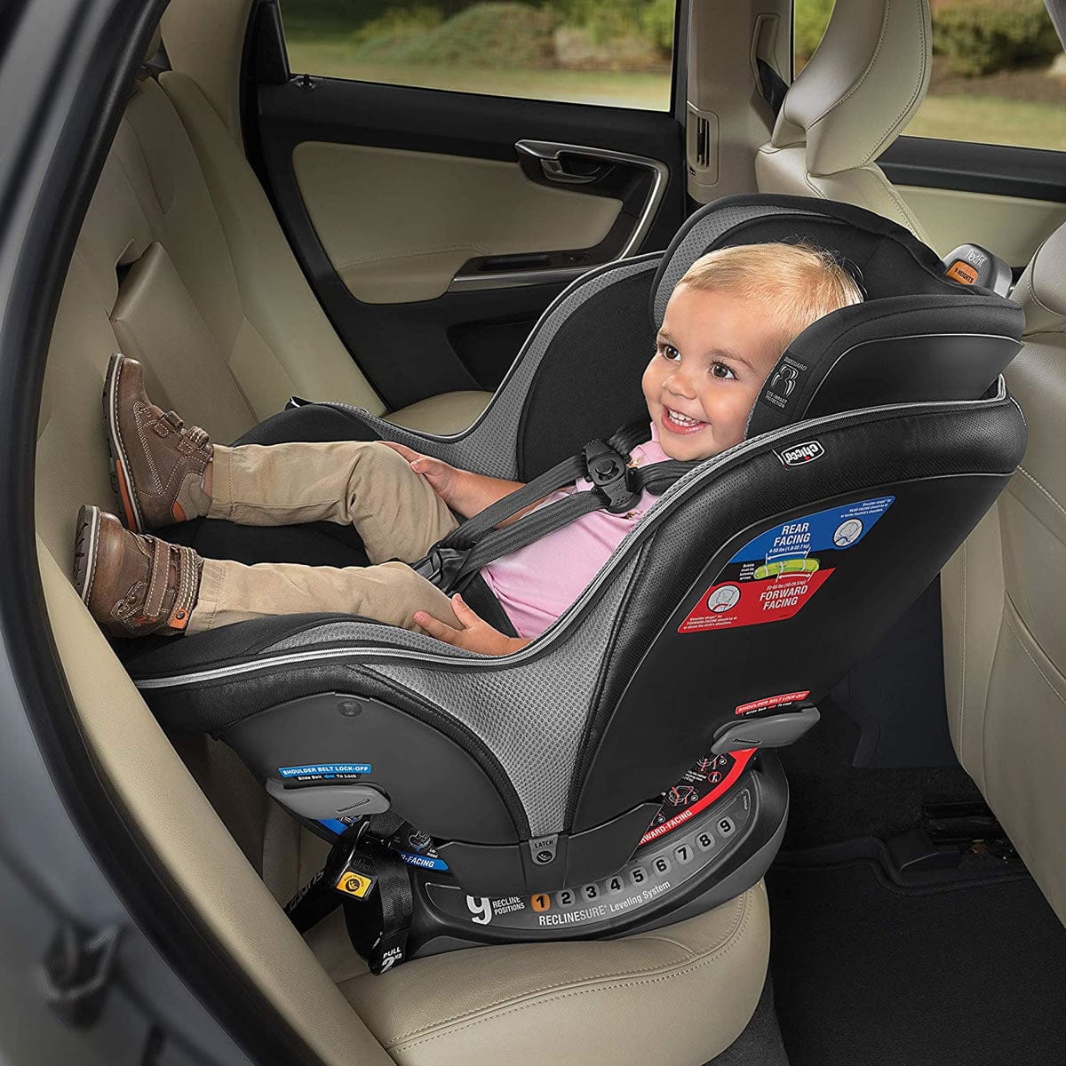 Chicco NextFit Zip Max Extended-Use Convertible Car Seat - Q Collection - 07079749970070