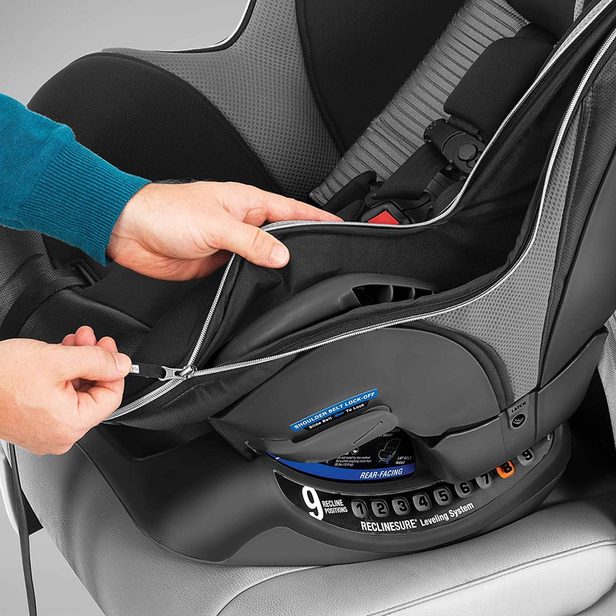 Chicco NextFit Zip Max Extended-Use Convertible Car Seat - Q Collection - 07079749970070