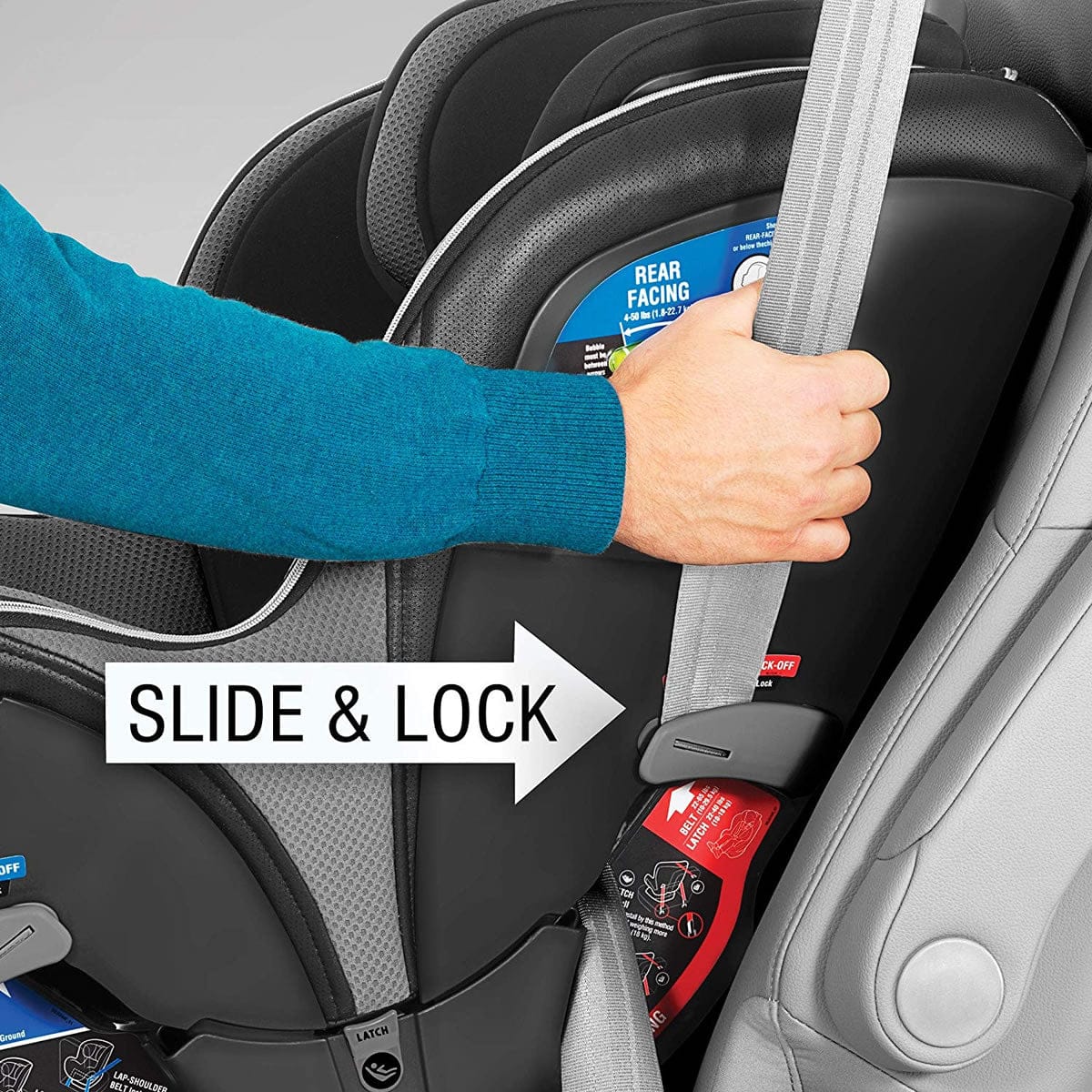 Chicco NextFit Zip Max Extended-Use Convertible Car Seat - Q Collection - 07079749970070