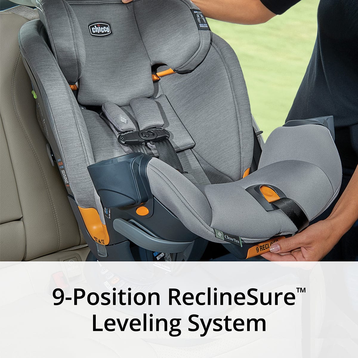 Chicco OneFit ClearTex All-In-One Convertible Car Seat - Lilac - 07079741350070