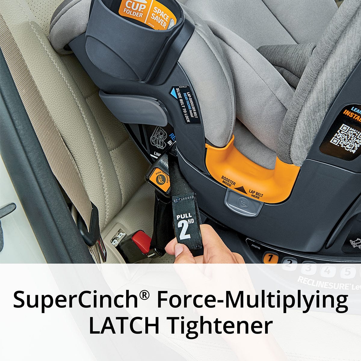 Chicco OneFit ClearTex All-In-One Convertible Car Seat - Obsidian - 08079741240070