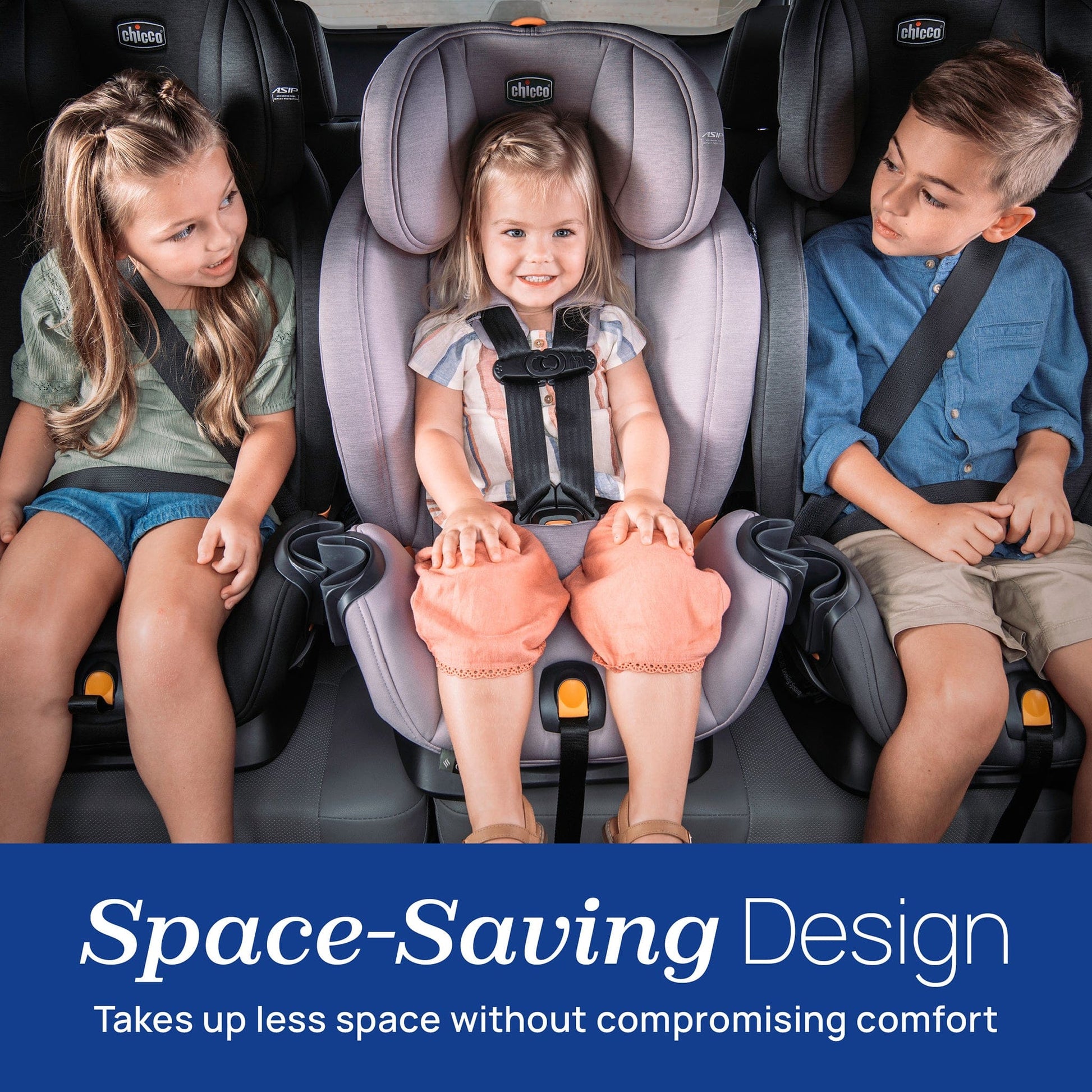 Chicco OneFit LX ClearTex All-in-One Convertible Car Seat - Ebony - 08087144240070