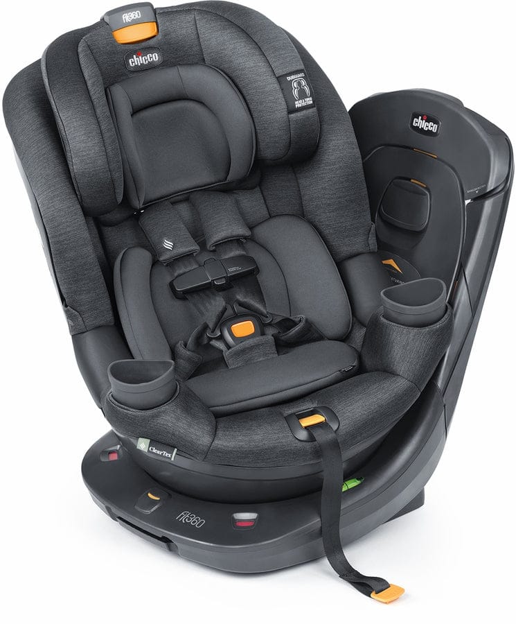 Chicco OPEN BOX Fit360 ClearTex Rotating Convertible Car Seat - Slate - 00079690040070-ob