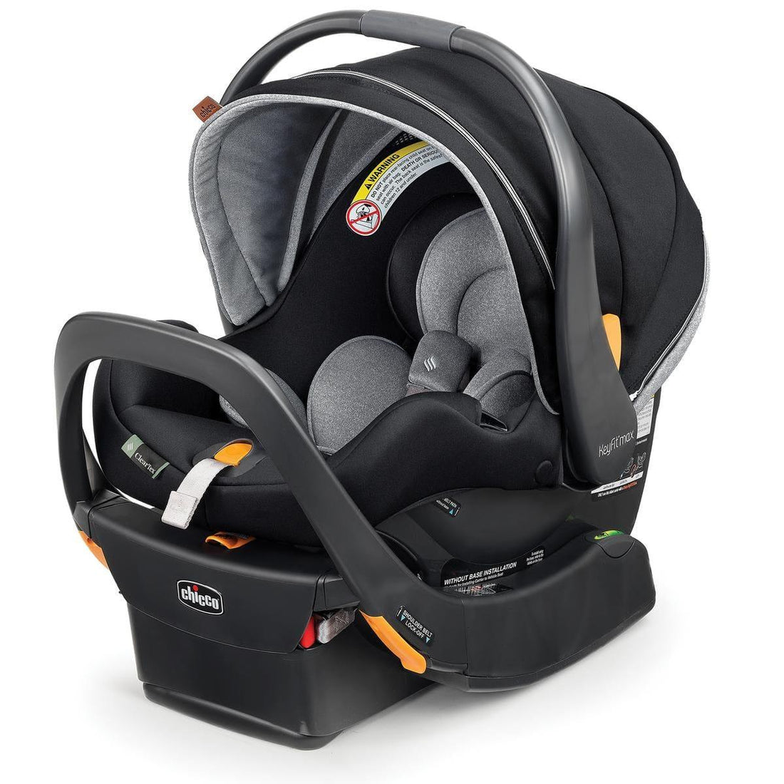 Chicco OPEN BOX KeyFit Max Zip ClearTex Infant Car Seat - Apex - 05087113360070-OB
