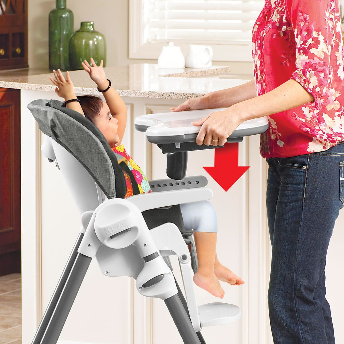 Chicco Polly Double-Pad Highchair - Empire - 08079072190070