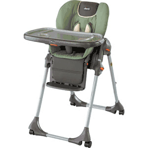 Chicco Polly Double-Pad Highchair in Adventure - 06063803650070