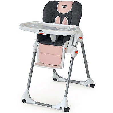 Chicco Polly Highchair Double-Pad Fabric Bella Pink - 0006380349