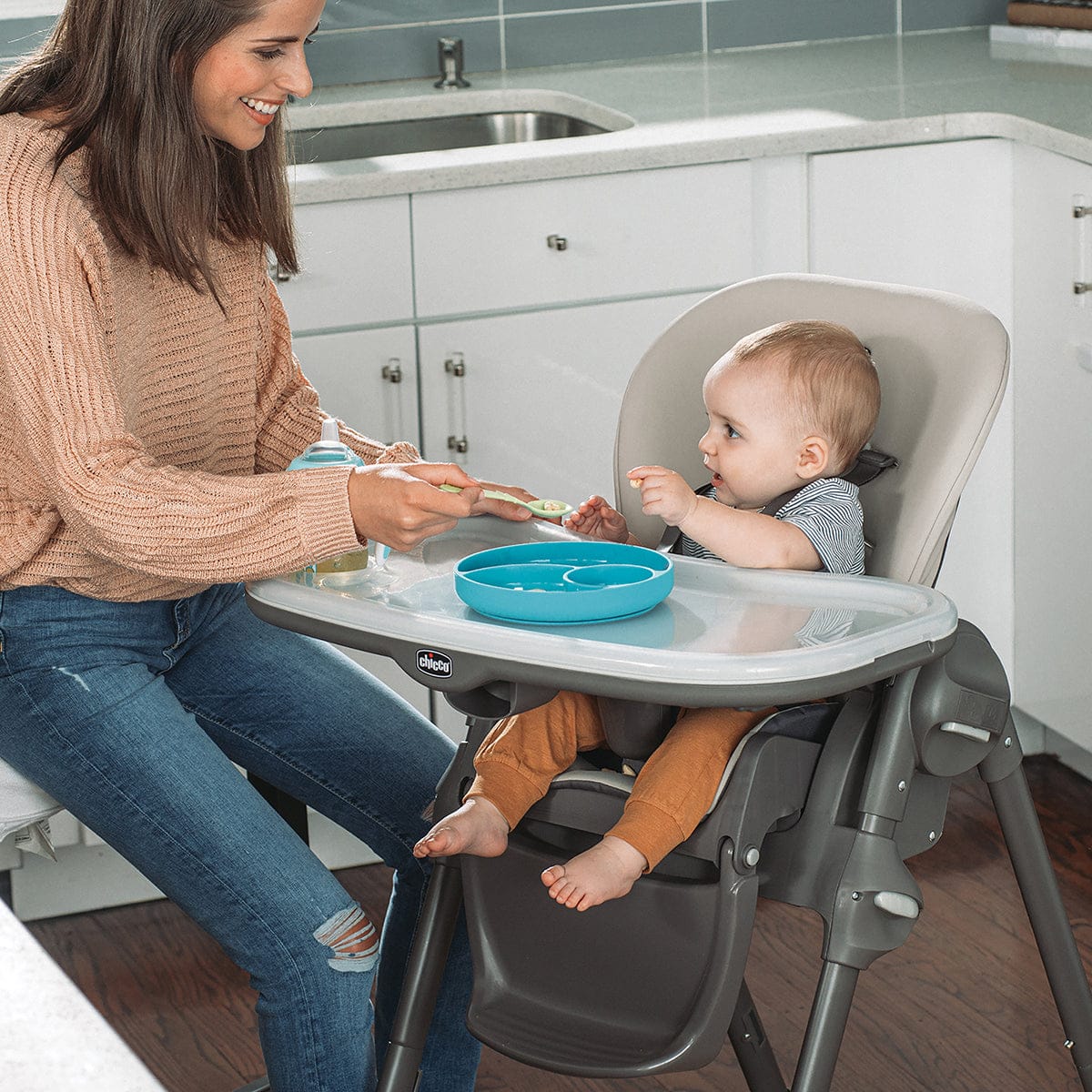 Chicco Polly Highchair - Taupe - 00079756100070