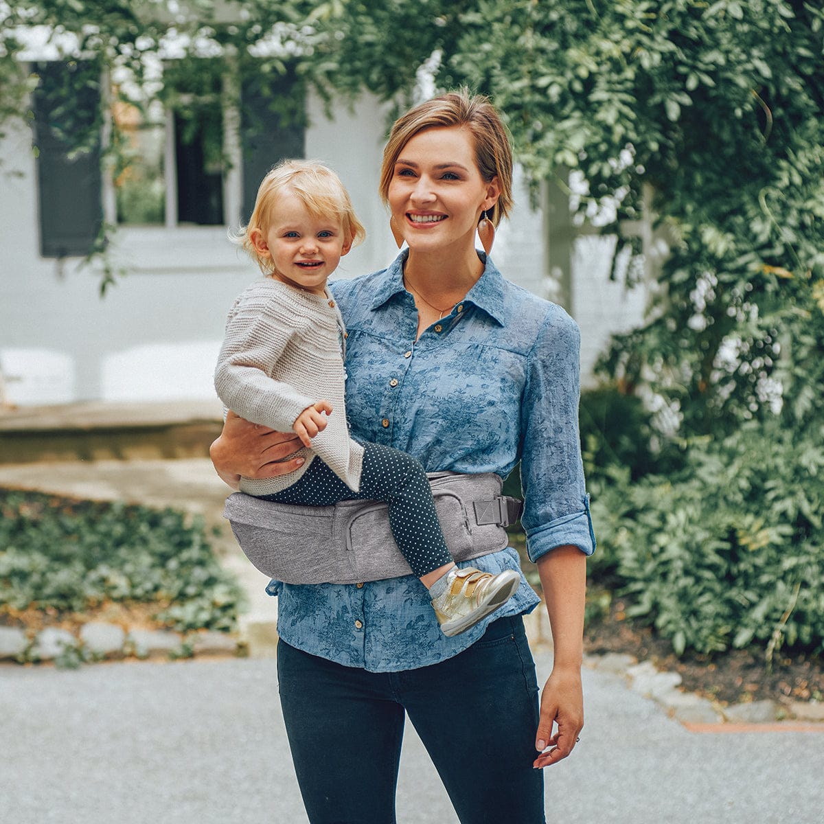 Chicco SideKick Plus 3-in-1 Hip Seat Carrier - Titanium - 07079768840070