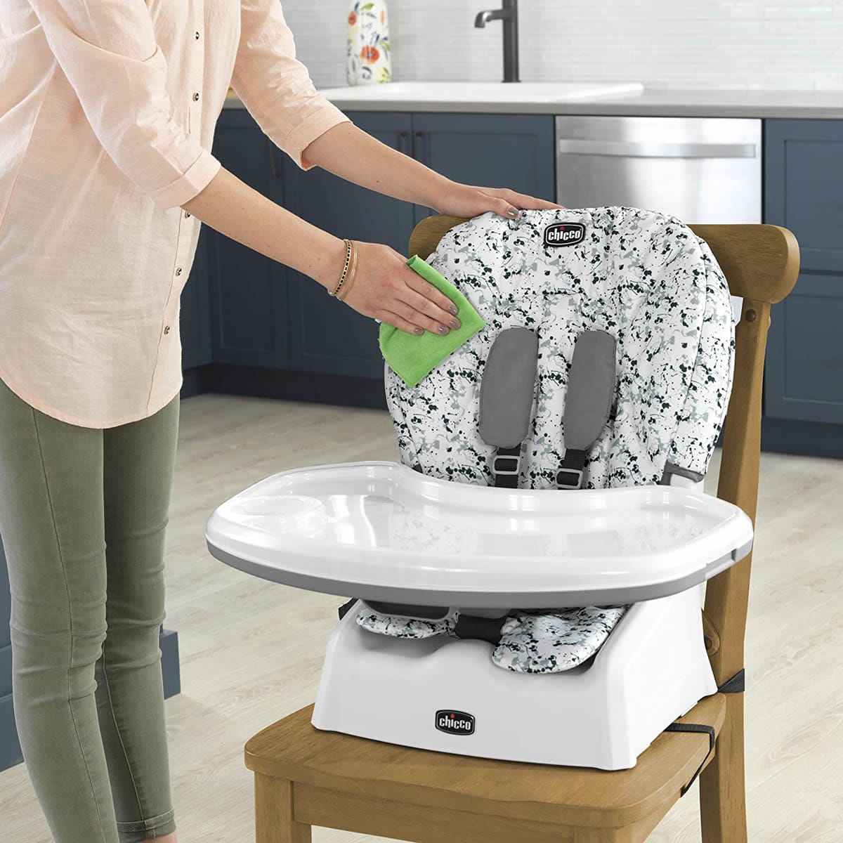 Chicco Snack Booster Seat - Grey Star - 00079607840070