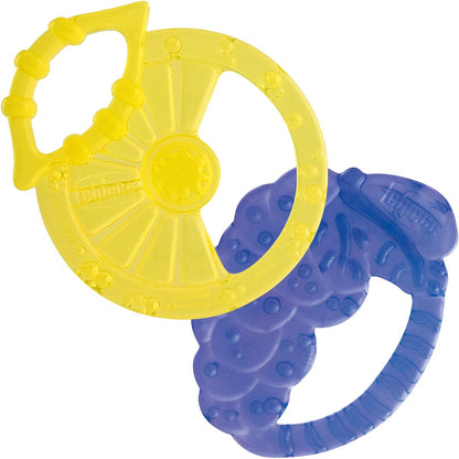 Chicco Soft Silicone Fruit Teethers 2-Pack, 2M+