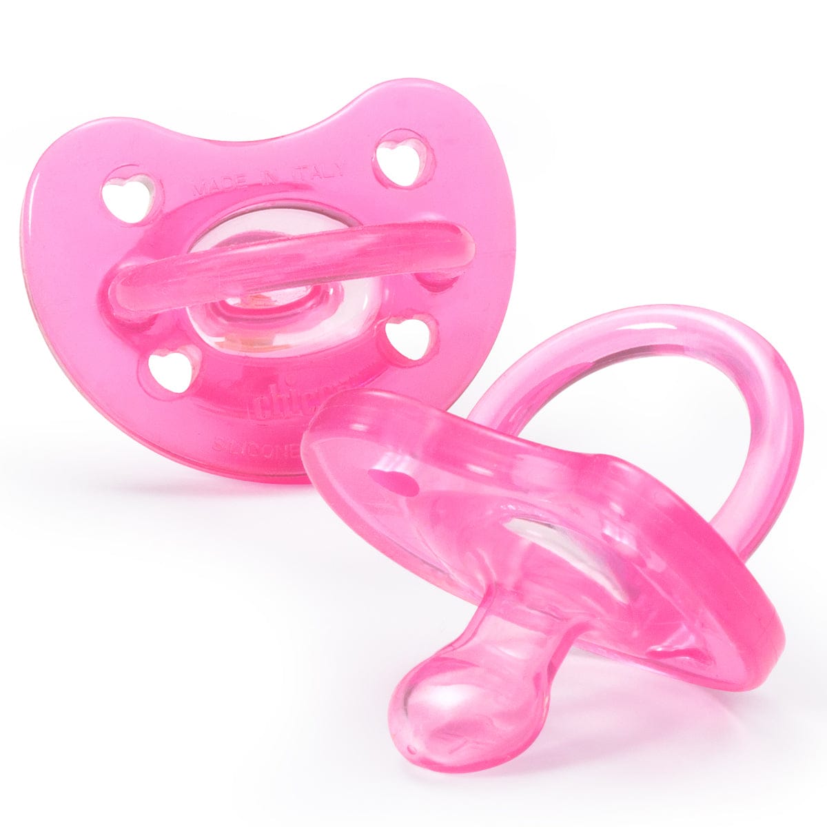 Chicco Soft Silicone Orthodontic Pacifiers - Pink - 12M+ - 2713100070
