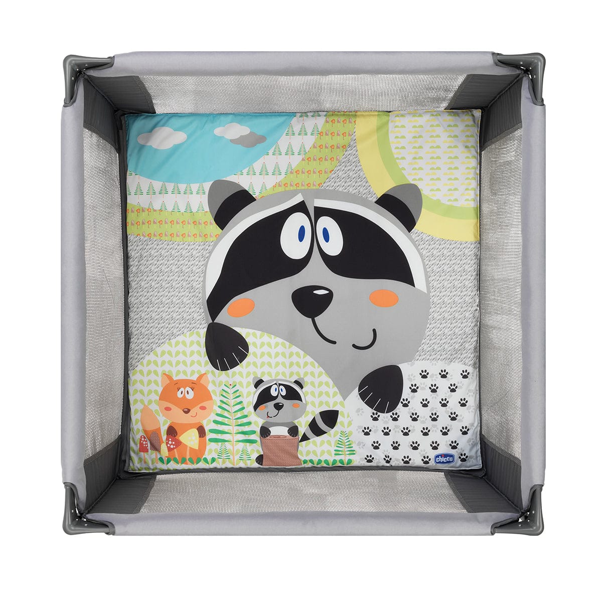 Chicco Tot Quad Portable Square Playpen - Honey Bear - 06079726020070