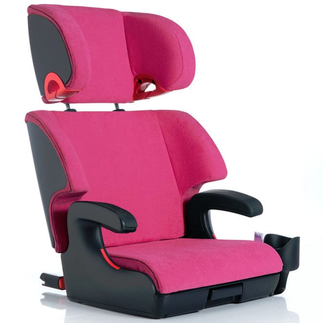 Clek Oobr High Back Belt Positioning Booster Car Seat - Flamingo (Albee Baby Exclusive)