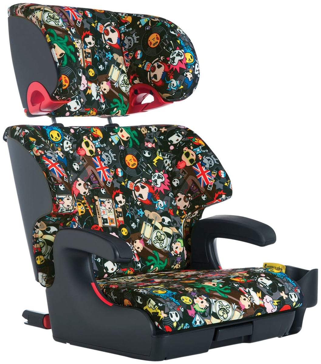 Clek Oobr High Belt Positioning Back Booster Car Seat - Tokidoki Rebel - OB11U2-TDRBB
