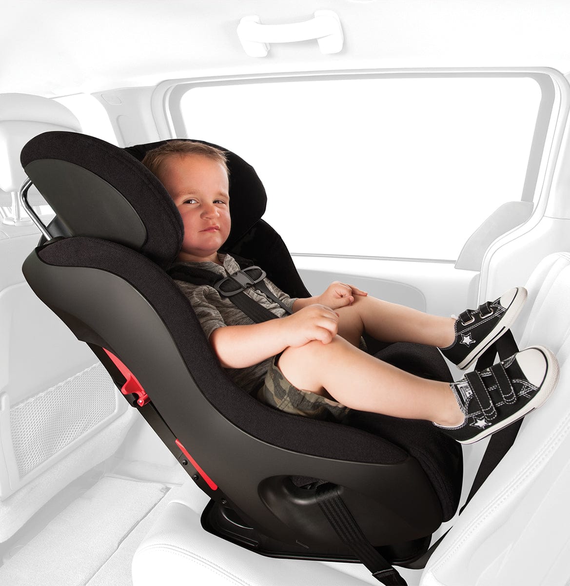 Clek Fllo Narrow Convertible Car Seat with Anti-Rebound Bar - Capri