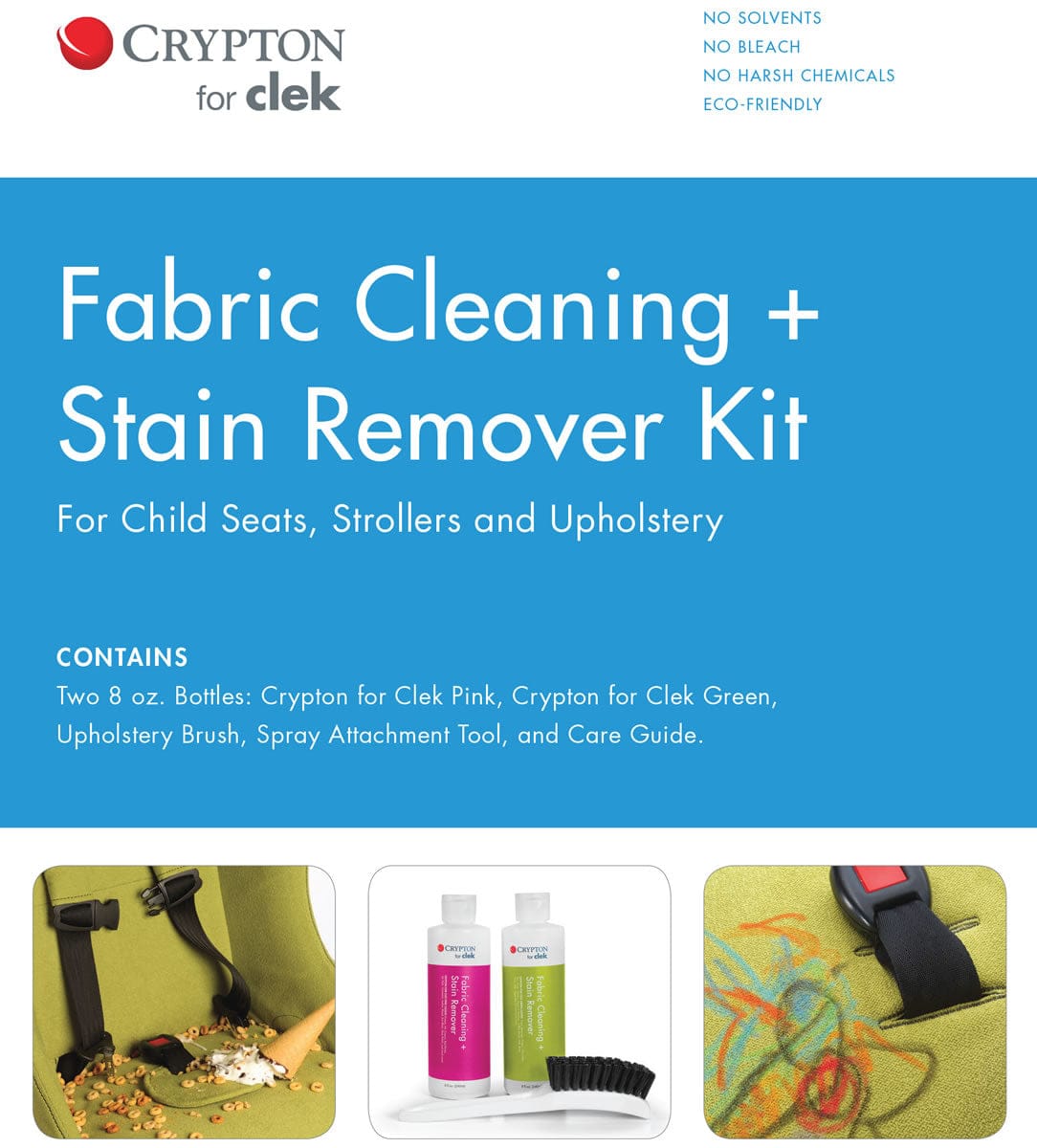 Clek Fabric Cleaning + Stain Remover Kit - AX-CK1