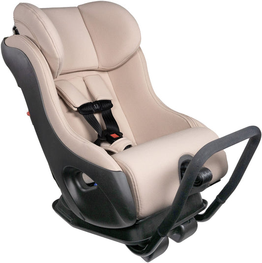 Clek Fllo Narrow Convertible Car Seat with Anti-Rebound Bar - Latte Ziip (Flame Retardant Free) - FL19U1-BGB