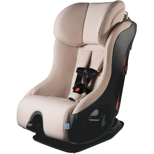 Clek Fllo Narrow Convertible Car Seat with Anti-Rebound Bar - Latte Ziip (Flame Retardant Free) - FL19U1-BGB