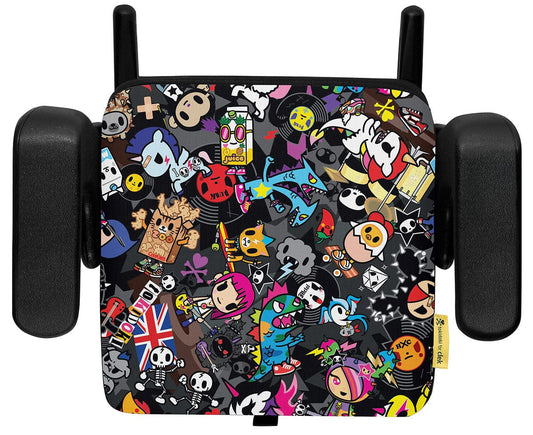 Clek Olli Backless Belt Positioning Booster Car Seat - Tokidoki Rebel 2.0