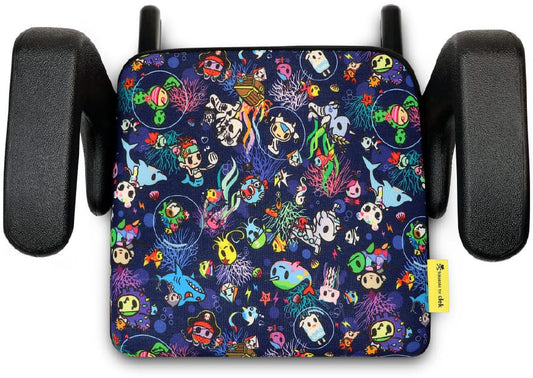 Clek Olli Backless Belt Positioning Booster Car Seat - Tokidoki Reef Rider (Jersey Knit)