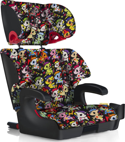 Clek Oobr High Back Belt Positioning Booster Car Seat - Tokidoki Unicorno Disco - OB11U2-TKUDB