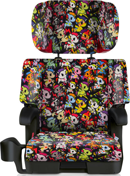 Clek Oobr High Back Belt Positioning Booster Car Seat - Tokidoki Unicorno Disco - OB11U2-TKUDB