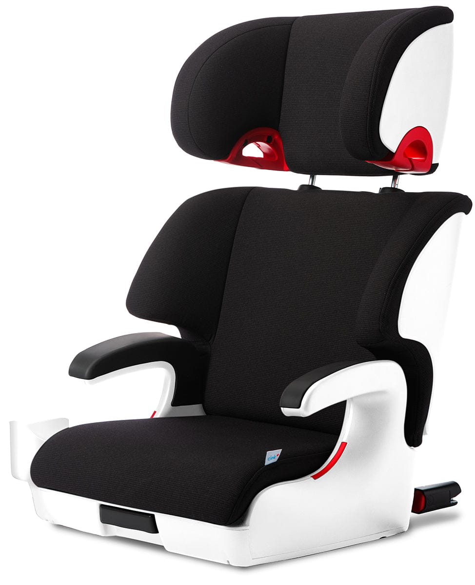 Clek Oobr High Back Belt Positioning Booster Car Seat - Railroad / White (Albee Exclusive) - ob22u2-rrw