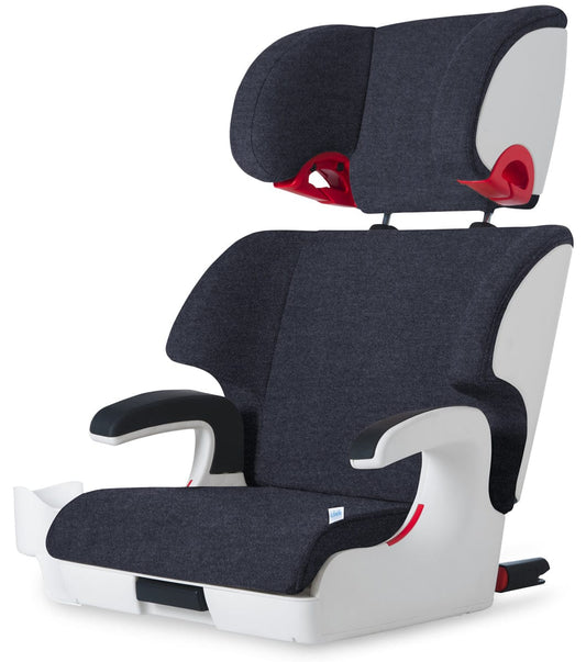 Clek OPEN BOX Oobr High Back Belt Positioning Booster Car Seat - Full Moon (FR FREE Merino Wool) - OB11U2-WLBLW-OB