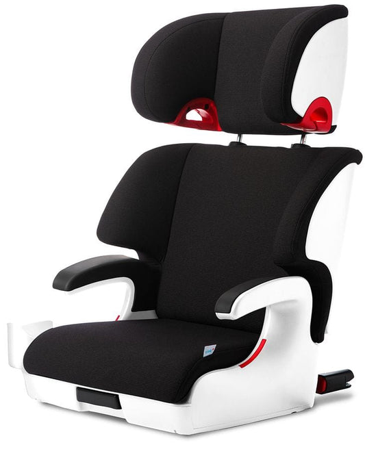 Clek OPEN BOX Oobr High Back Belt Positioning Booster Car Seat - Railroad / White (Albee Exclusive) - OB22U2-RRW-ob