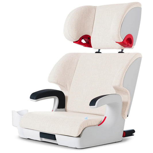 Clek OPEN BOX Oobr High Back Belt Positioning Booster Car Seat - Snow (C-Zero Plus) - OB22U2-WHTW-ob