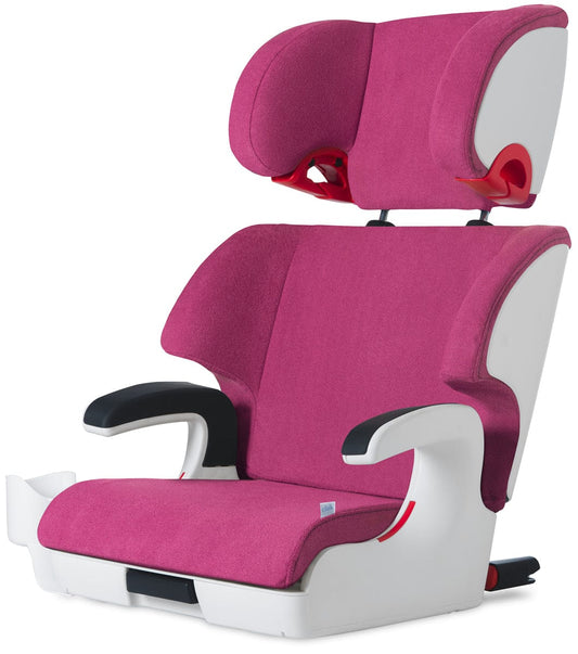 Clek OPEN BOX Oobr High Back Belt Positioning Booster Car Seat - Snowberry (C-Zero Plus) - OB11U2-PKW-OB