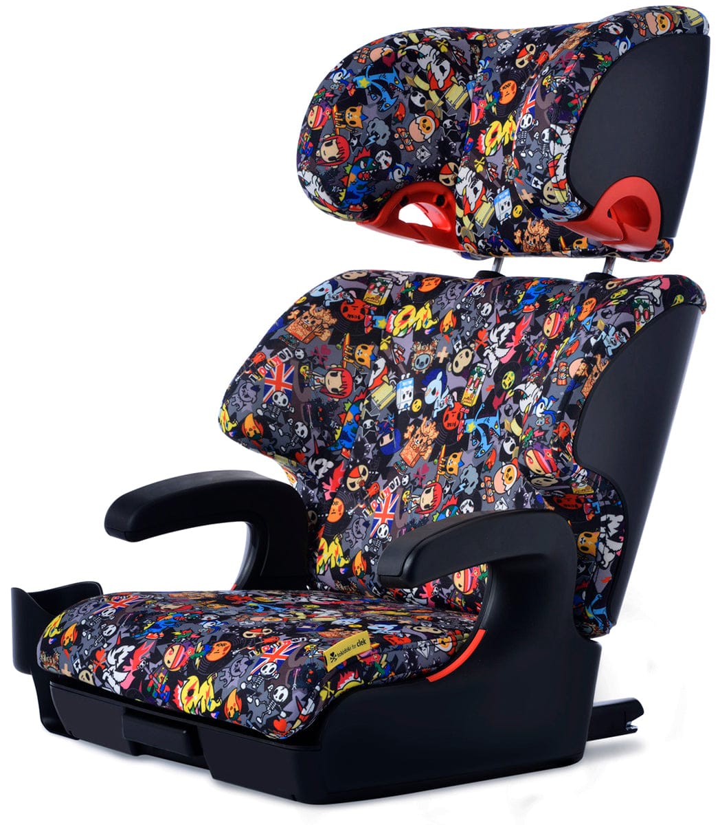 Clek OPEN BOX Oobr High Back Belt Positioning Booster Car Seat - Tokidoki Rebel 2.0 - OB11U2-TKRBB-ob