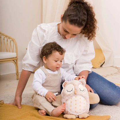 Cloud b Nighty Night Owl Smart Sensor White Noise Plush - 8524-0W8