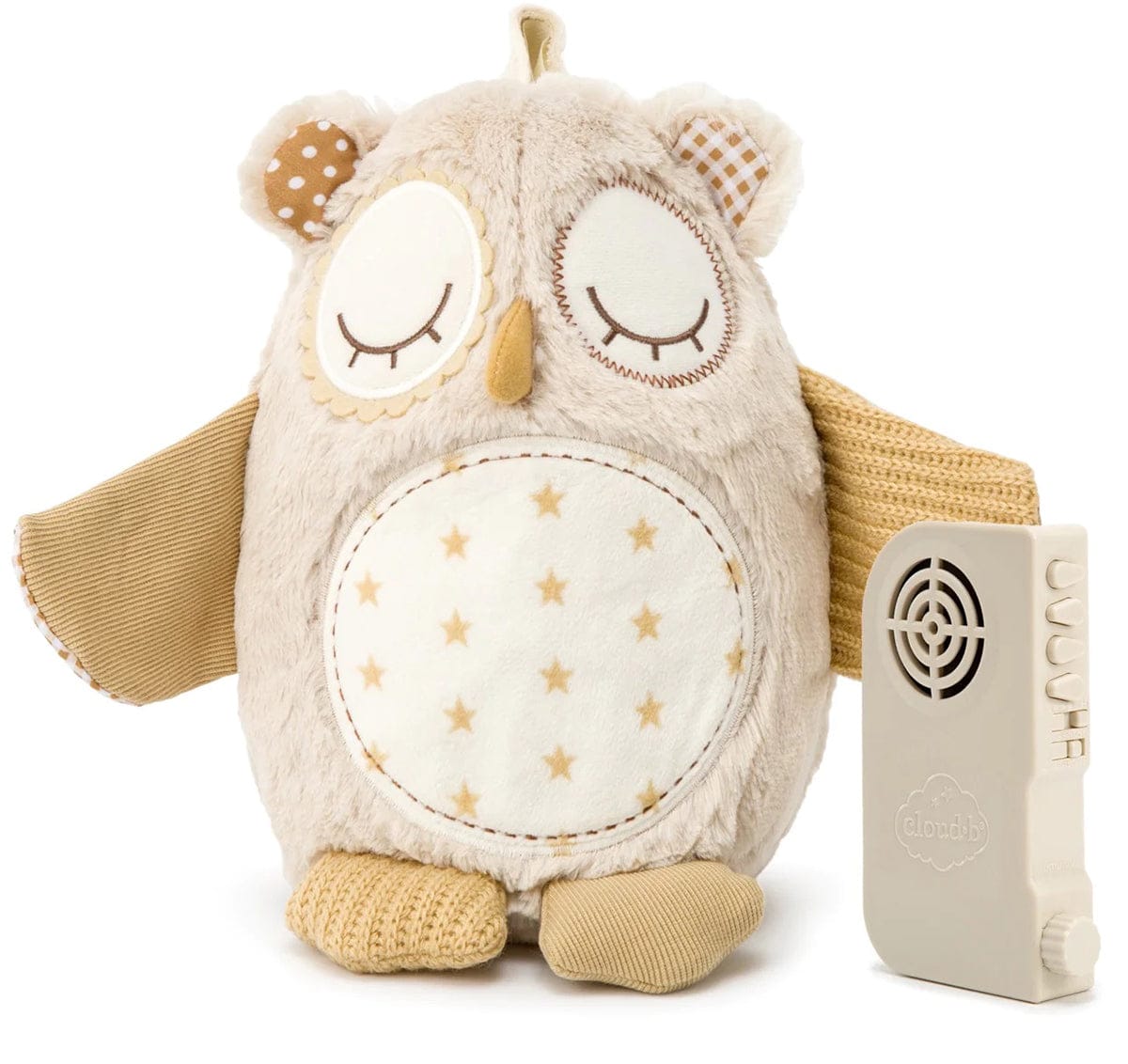 Cloud b Nighty Night Owl Smart Sensor White Noise Plush - 8524-0W8