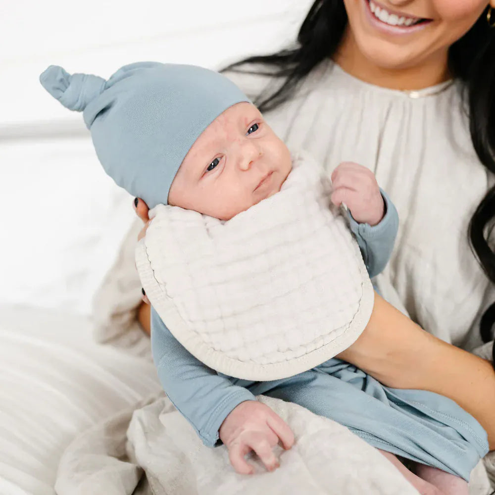 Lou Lou & Company Cloud Muslin Bib 2 pk - Grey