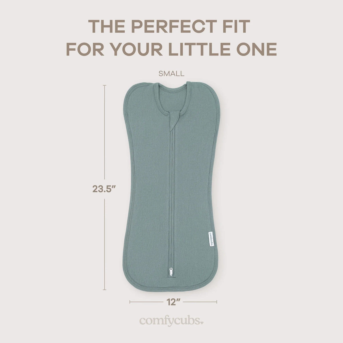Comfy Cubs Easy Zipper Swaddle Blankets - Nomadic Blue/Azul