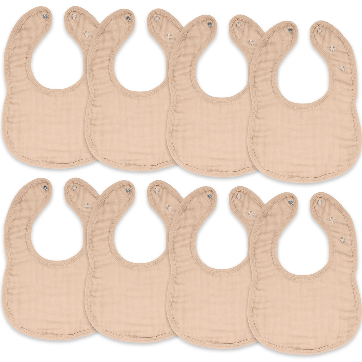 Comfy Cubs Muslin Bibs - Blush