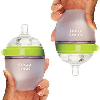 Comotomo Natural Feel Baby Bottle, 2pk - 5 oz - Green - 886074000012