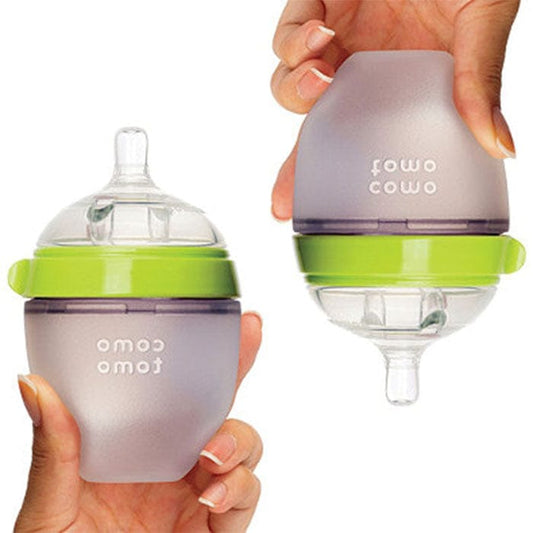 Comotomo Natural Feel Baby Bottle, 2pk - 5 oz - Green - 886074000012