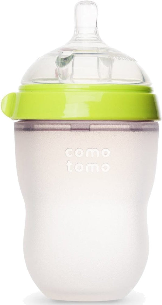 Comotomo Natural Feel Baby Bottle - 8 oz - Green - 886074000135