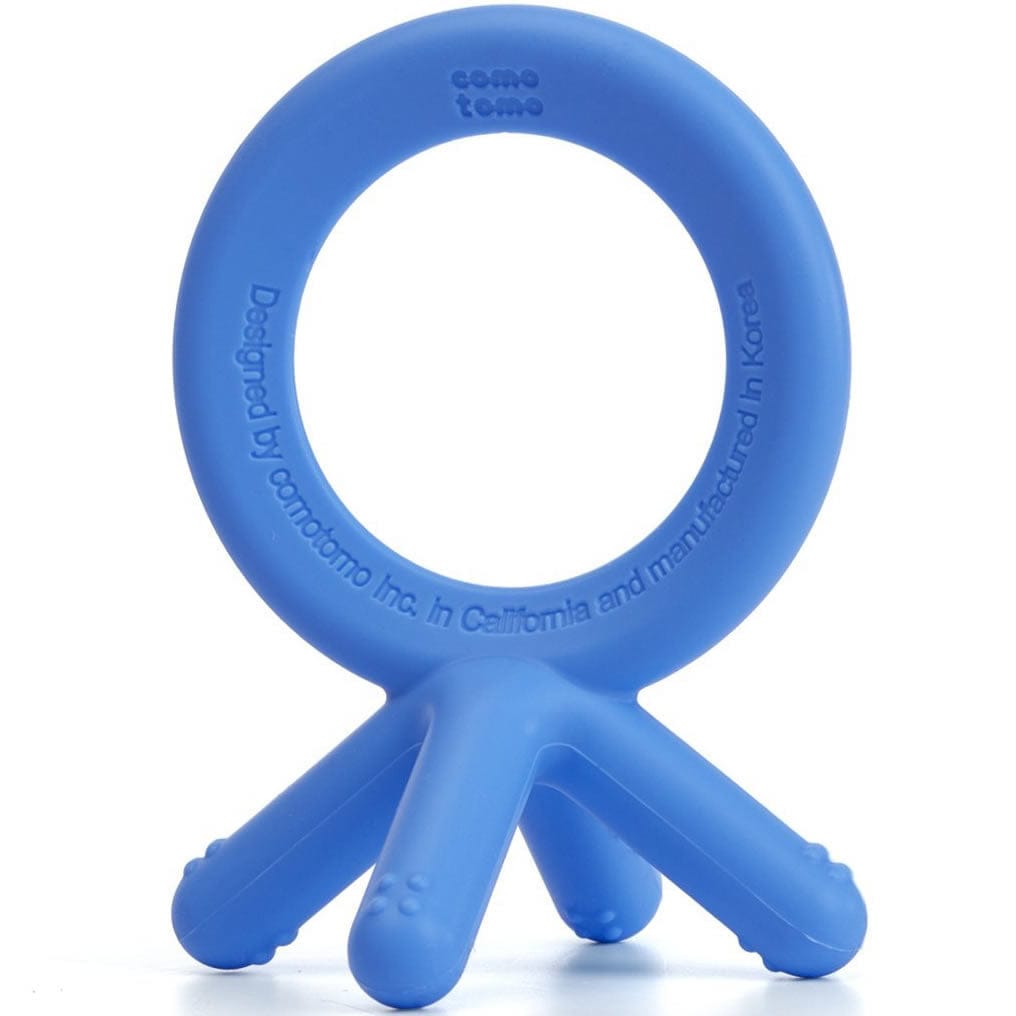 Comotomo Silicone Baby Teether - Blue - ENBTB
